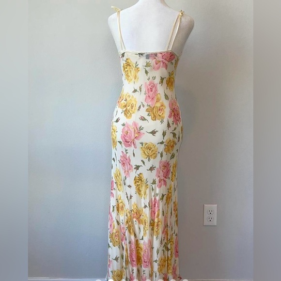 Betsey Johnson Floral Maxi Dress - Pink and Yellow - Picture 1 of 6